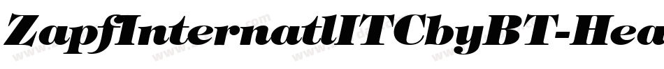 ZapfInternatlITCbyBT-HeavyItal字体转换