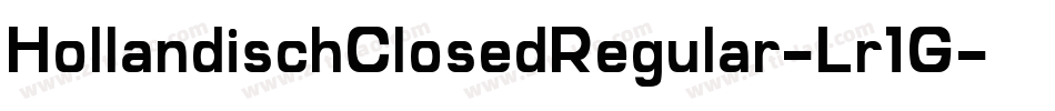 HollandischClosedRegular-Lr1G字体转换