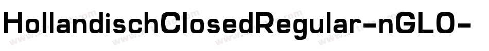 HollandischClosedRegular-nGL0字体转换