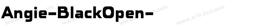Angie-BlackOpen字体转换