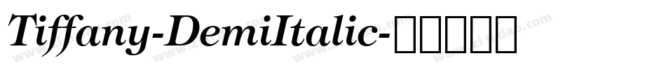 Tiffany-DemiItalic字体转换