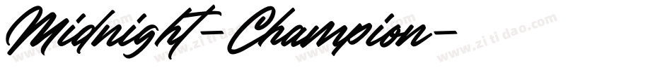 Midnight-Champion字体转换