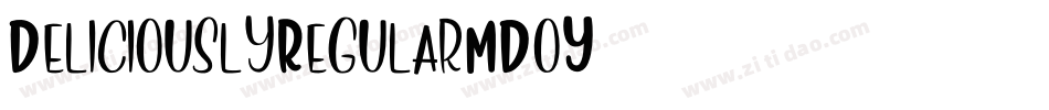 DeliciouslyRegular-MDoY字体转换