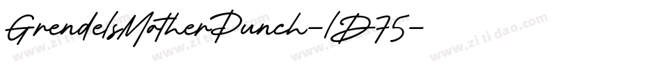 GrendelsMotherPunch-lD75字体转换