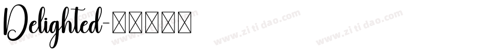 Delighted字体转换