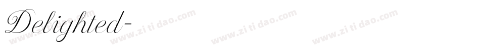 Delighted字体转换