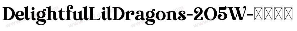 DelightfulLilDragons-2O5W字体转换