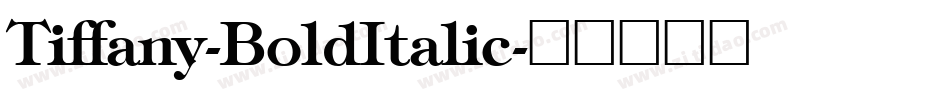 Tiffany-BoldItalic字体转换