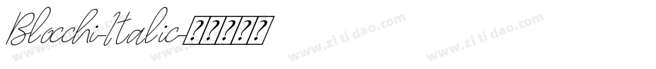 Blocchi-Italic字体转换