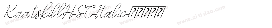 KaatskillH-SC-Italic字体转换