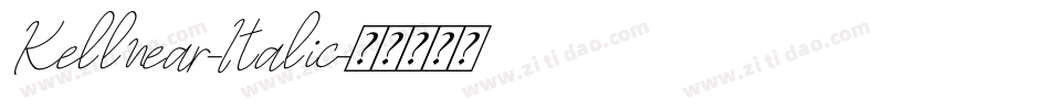 Kellnear-Italic字体转换