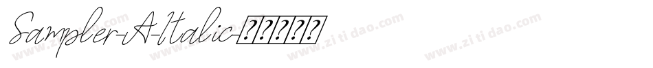 Sampler-A-Italic字体转换