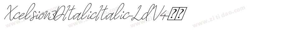 Xcelsion3DItalicItalic-LdV4字体转换