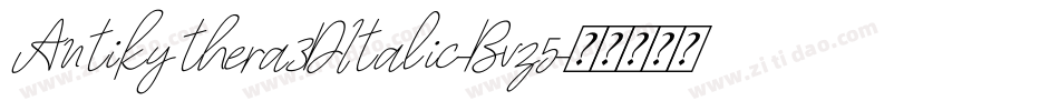 Antikythera3DItalic-Bvz5字体转换