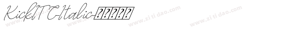 KickITC-Italic字体转换