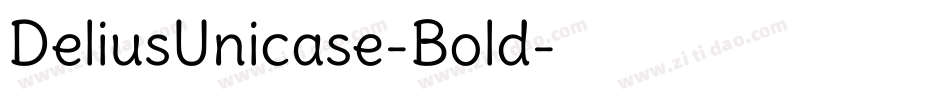 DeliusUnicase-Bold字体转换