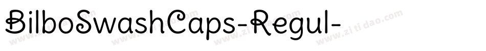 BilboSwashCaps-Regul字体转换