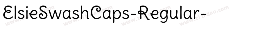ElsieSwashCaps-Regular字体转换