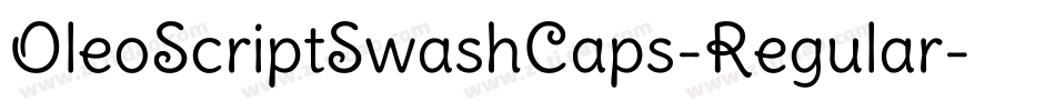 OleoScriptSwashCaps-Regular字体转换