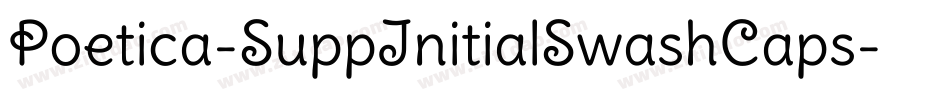 Poetica-SuppInitialSwashCaps字体转换
