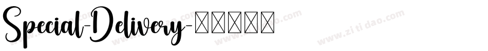 Special-Delivery字体转换