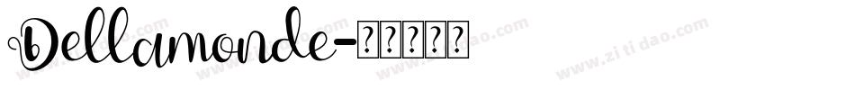 Dellamonde字体转换