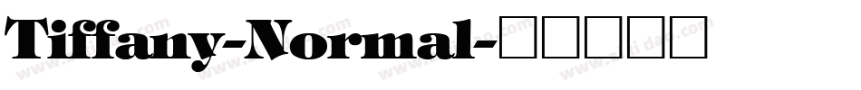 Tiffany-Normal字体转换