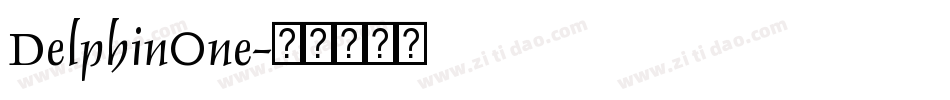 DelphinOne字体转换