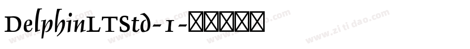 DelphinLTStd-1字体转换