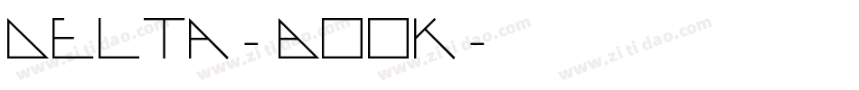 Delta-Book字体转换