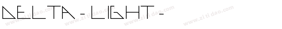 Delta-Light字体转换