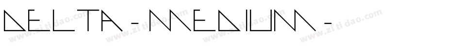 Delta-Medium字体转换