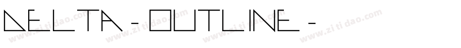 Delta-Outline字体转换