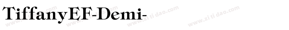 TiffanyEF-Demi字体转换