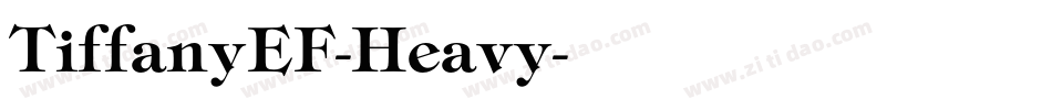 TiffanyEF-Heavy字体转换