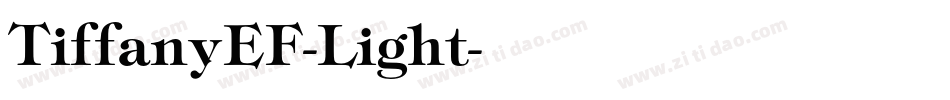 TiffanyEF-Light字体转换