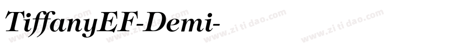 TiffanyEF-Demi字体转换