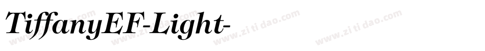 TiffanyEF-Light字体转换