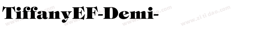 TiffanyEF-Demi字体转换