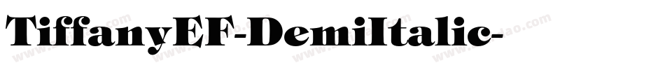 TiffanyEF-DemiItalic字体转换