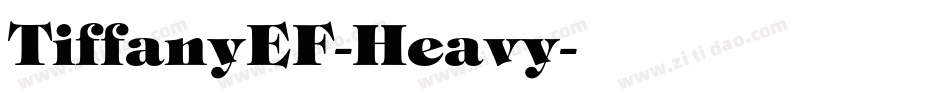 TiffanyEF-Heavy字体转换