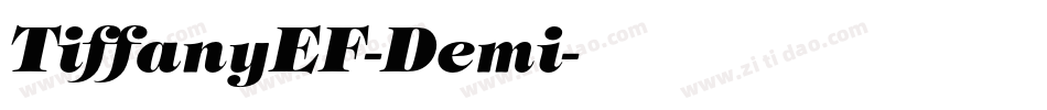 TiffanyEF-Demi字体转换