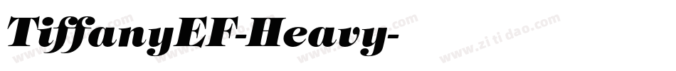 TiffanyEF-Heavy字体转换