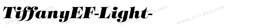TiffanyEF-Light字体转换