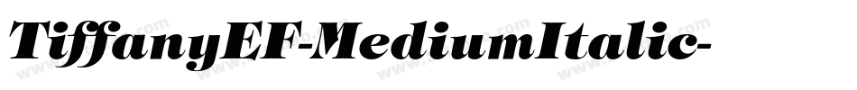 TiffanyEF-MediumItalic字体转换