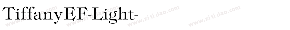TiffanyEF-Light字体转换