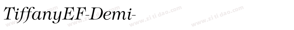 TiffanyEF-Demi字体转换