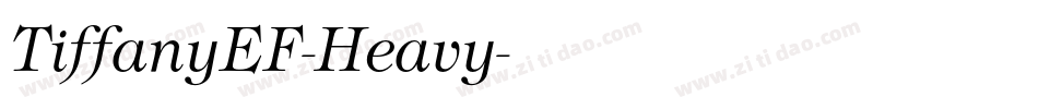 TiffanyEF-Heavy字体转换