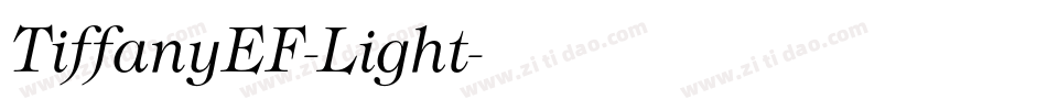 TiffanyEF-Light字体转换