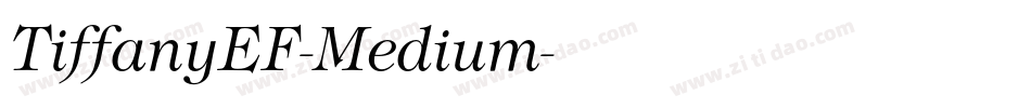 TiffanyEF-Medium字体转换